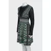 Dress with pattern and long sleeves