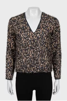 V-neck blouse