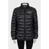 Quilted jacket with tag