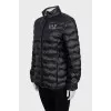 Quilted jacket with tag