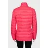Pink quilted jacket with tag