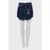 Blue Denim Mini Skirt