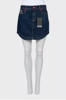 Blue Denim Mini Skirt