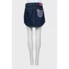 Blue Denim Mini Skirt