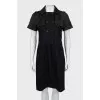 Double-breasted dress with collar