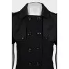 Double-breasted dress with collar