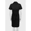 Double-breasted dress with collar