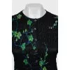 Silk suit in floral print