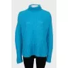 Loose turtleneck sweater