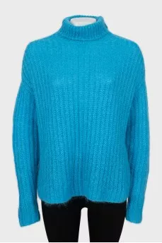 Loose turtleneck sweater