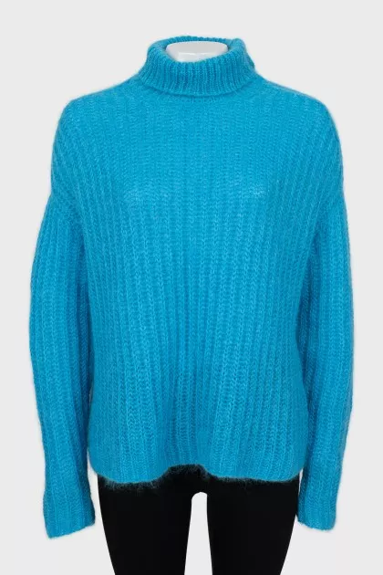 Loose turtleneck sweater
