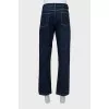 Men's Dark Blue Button Down Jeans