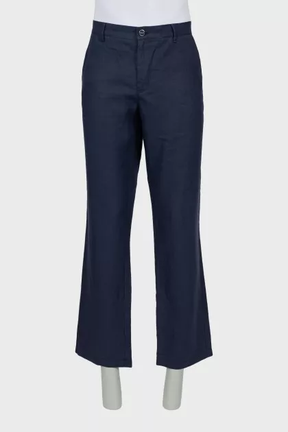 Men's linen trousers regular fit
