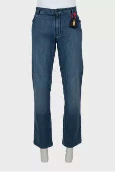 Мужские синие джинсы regular fit