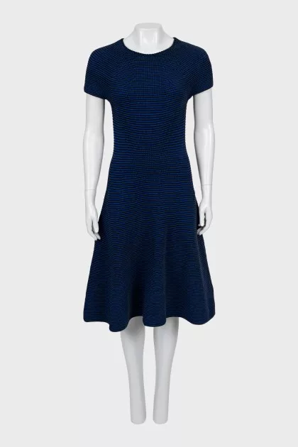 Knitted striped dress