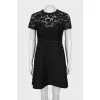 Black dress with lace top