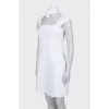 White dress with relief pattern