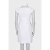 White dress with relief pattern