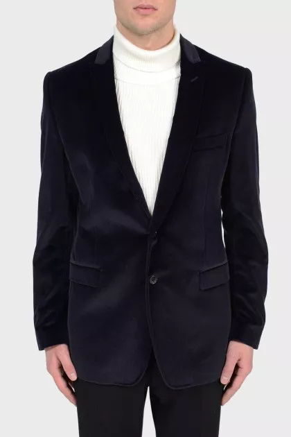 Velvet blue jacket