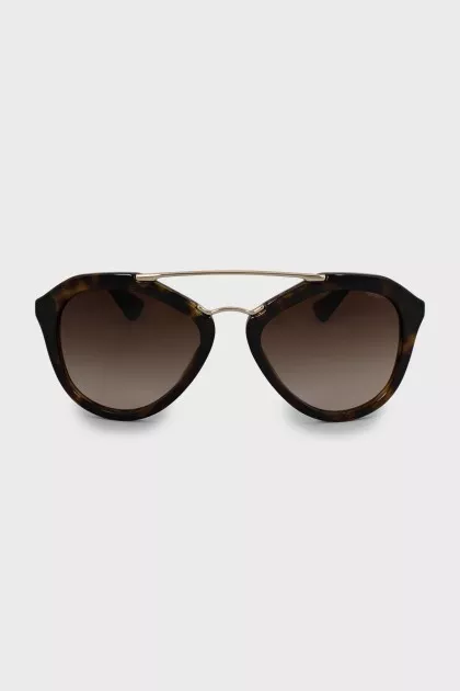 Browline sunglasses with frame print