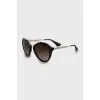 Browline sunglasses with frame print