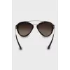 Browline sunglasses with frame print