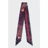 Silk twilly with print