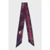 Silk twilly with print