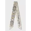 Silk twill with print