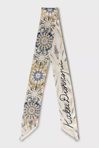 Silk twill with print