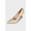 Beige shoes with tag