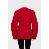 Fitted sweater with tag
