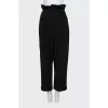 High Waist Tweed Trousers