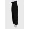 High Waist Tweed Trousers