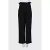 High Waist Tweed Trousers