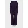 Purple banana pants with tag