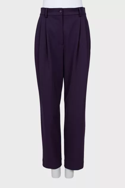 Purple banana pants with tag