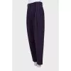 Purple banana pants with tag