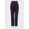 Purple banana pants with tag