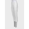 White linen and cotton trousers