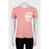 Pink fitted t-shirt