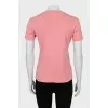 Pink fitted t-shirt
