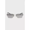 Silver glasses with diopters
