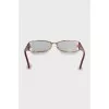 Glasses with diopters decorated with rhinestones