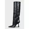 Leather boots by Gia Borghini x RHW
