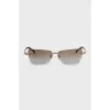 Golden sunglasses with diopters