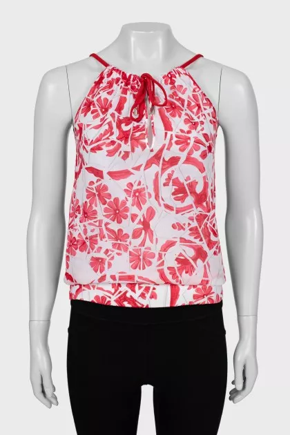 Floral print cami top