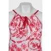 Floral print cami top