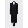 Black button down coat