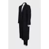 Black button down coat